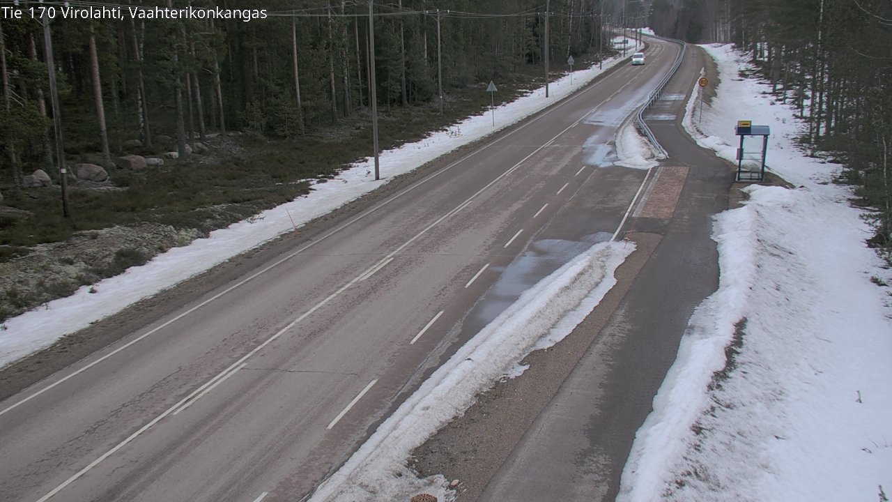 Weather Camera Image Väg 170 Vederlax, Vaahterikonkangas, Virolahti, Kymenlaakso