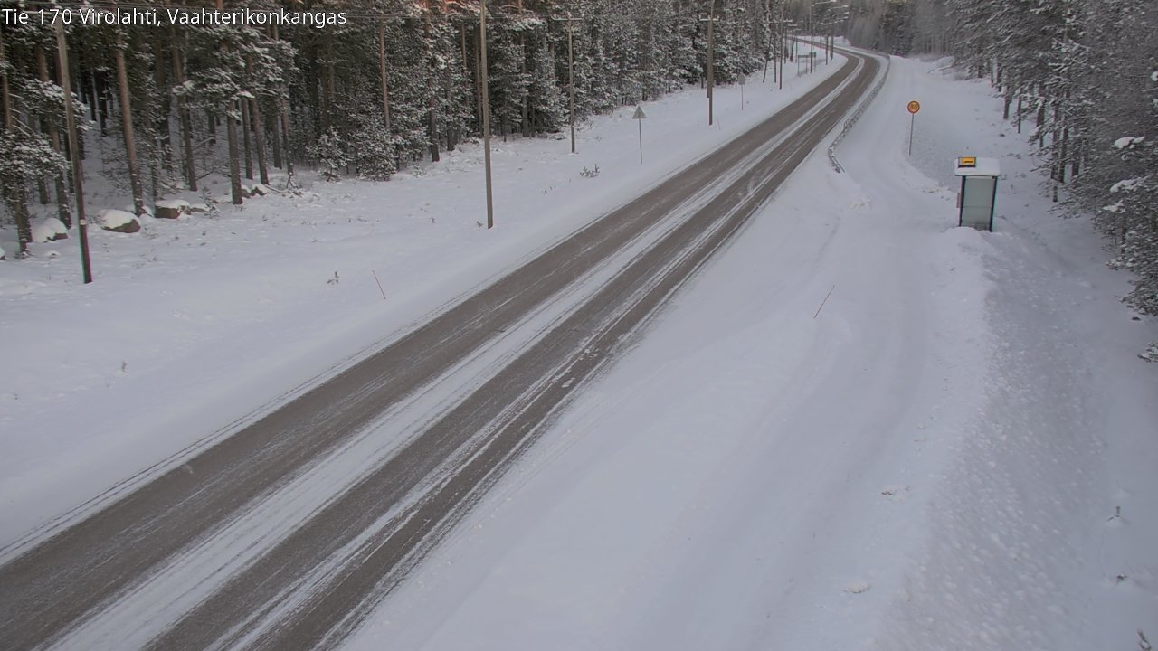 Weather Camera Image Väg 170 Vederlax, Vaahterikonkangas, Virolahti, Kymenlaakso