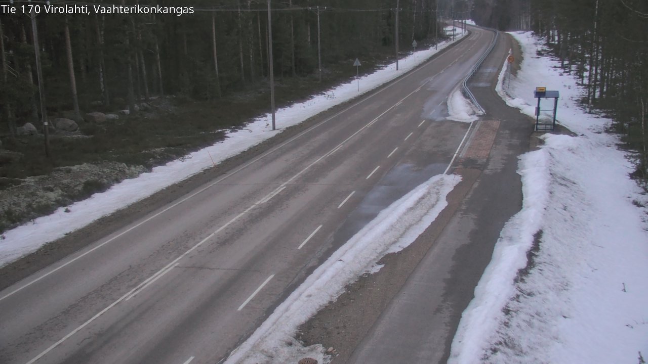 Weather Camera Image Väg 170 Vederlax, Vaahterikonkangas, Virolahti, Kymenlaakso
