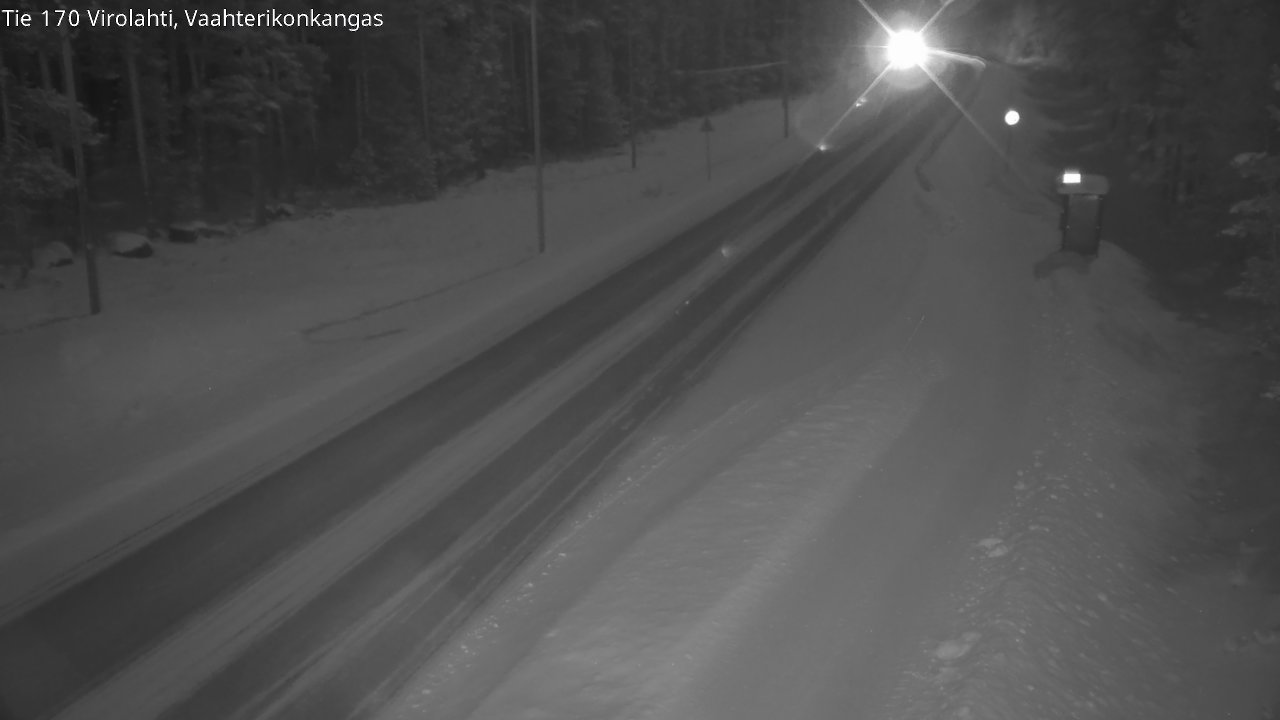 Weather Camera Image Väg 170 Vederlax, Vaahterikonkangas, Virolahti, Kymenlaakso