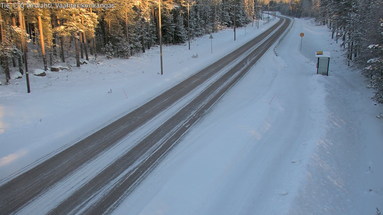 Weather Camera Image Väg 170 Vederlax, Vaahterikonkangas, Virolahti, Kymenlaakso