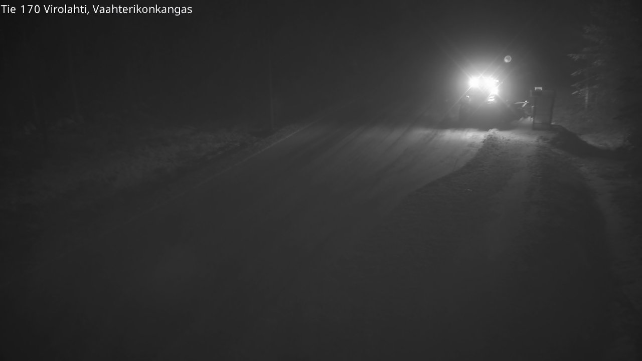 Weather Camera Image Väg 170 Vederlax, Vaahterikonkangas, Virolahti, Kymenlaakso