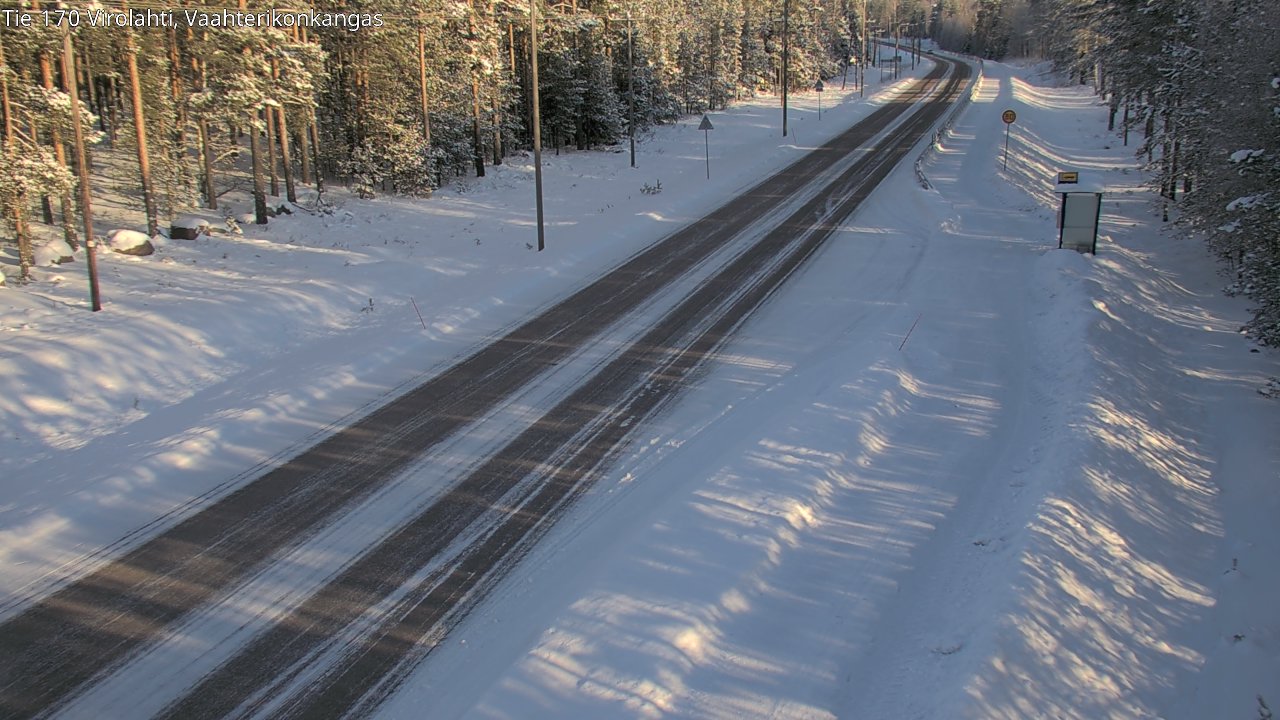 Weather Camera Image Road 170 Virolahti, Vaahterikonkangas, Virolahti, Kymenlaakso