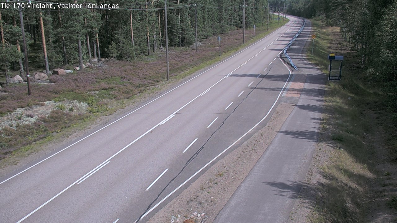 Weather Camera Image Road 170 Virolahti, Vaahterikonkangas, Virolahti, Kymenlaakso