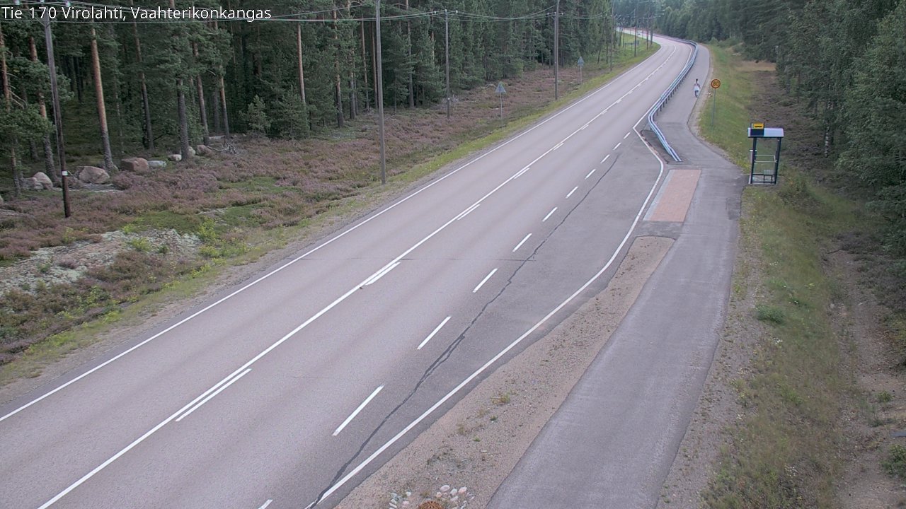 Weather Camera Image Road 170 Virolahti, Vaahterikonkangas, Virolahti, Kymenlaakso
