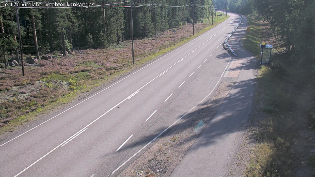 Weather Camera Image Road 170 Virolahti, Vaahterikonkangas, Virolahti, Kymenlaakso