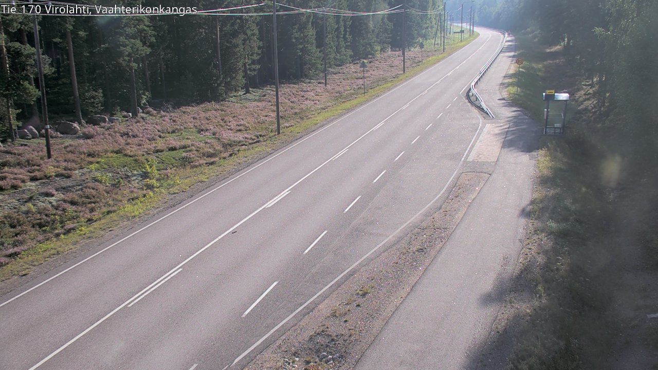 Weather Camera Image Road 170 Virolahti, Vaahterikonkangas, Virolahti, Kymenlaakso
