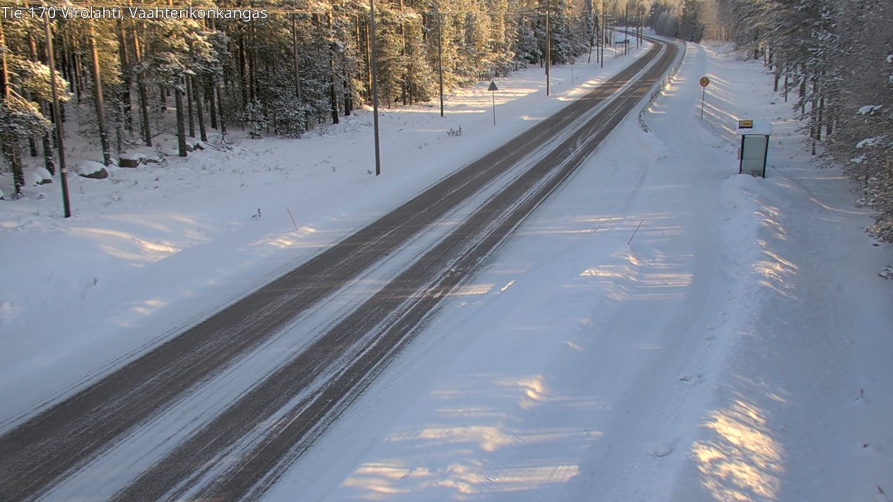 Weather Camera Image Road 170 Virolahti, Vaahterikonkangas, Virolahti, Kymenlaakso