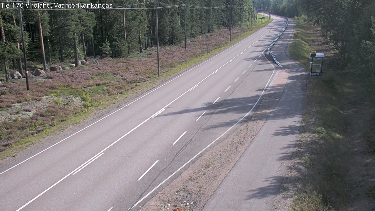 Weather Camera Image Road 170 Virolahti, Vaahterikonkangas, Virolahti, Kymenlaakso