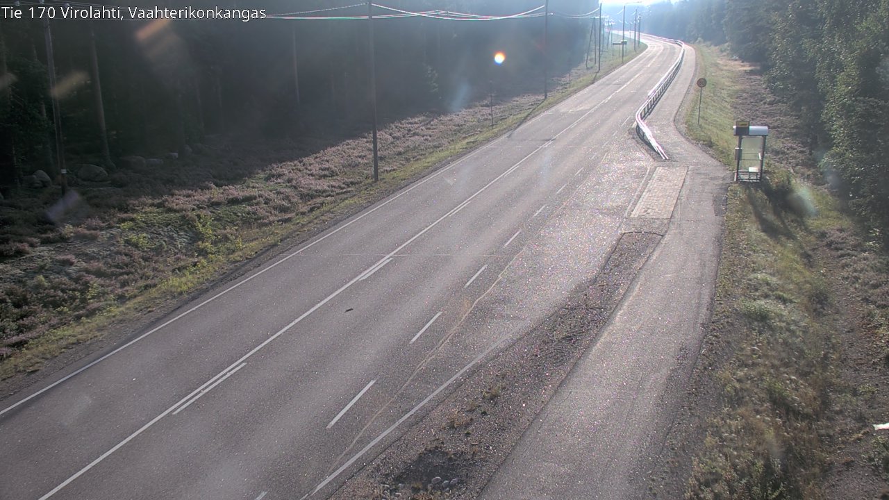 Weather Camera Image Road 170 Virolahti, Vaahterikonkangas, Virolahti, Kymenlaakso