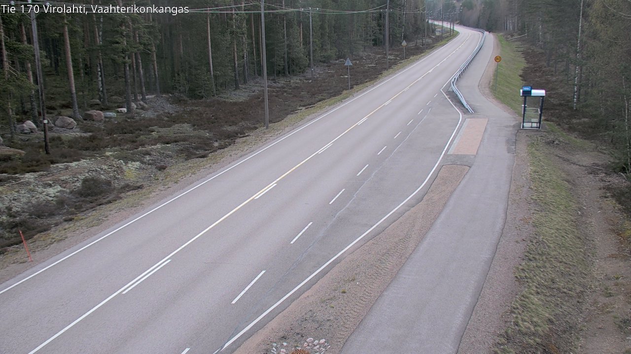 Weather Camera Image Väg 170 Vederlax, Vaahterikonkangas, Virolahti, Kymenlaakso