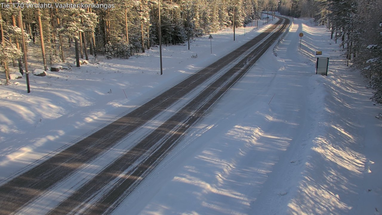 Weather Camera Image Road 170 Virolahti, Vaahterikonkangas, Virolahti, Kymenlaakso