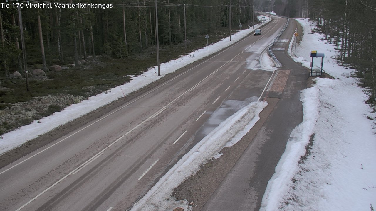 Weather Camera Image Road 170 Virolahti, Vaahterikonkangas, Virolahti, Kymenlaakso