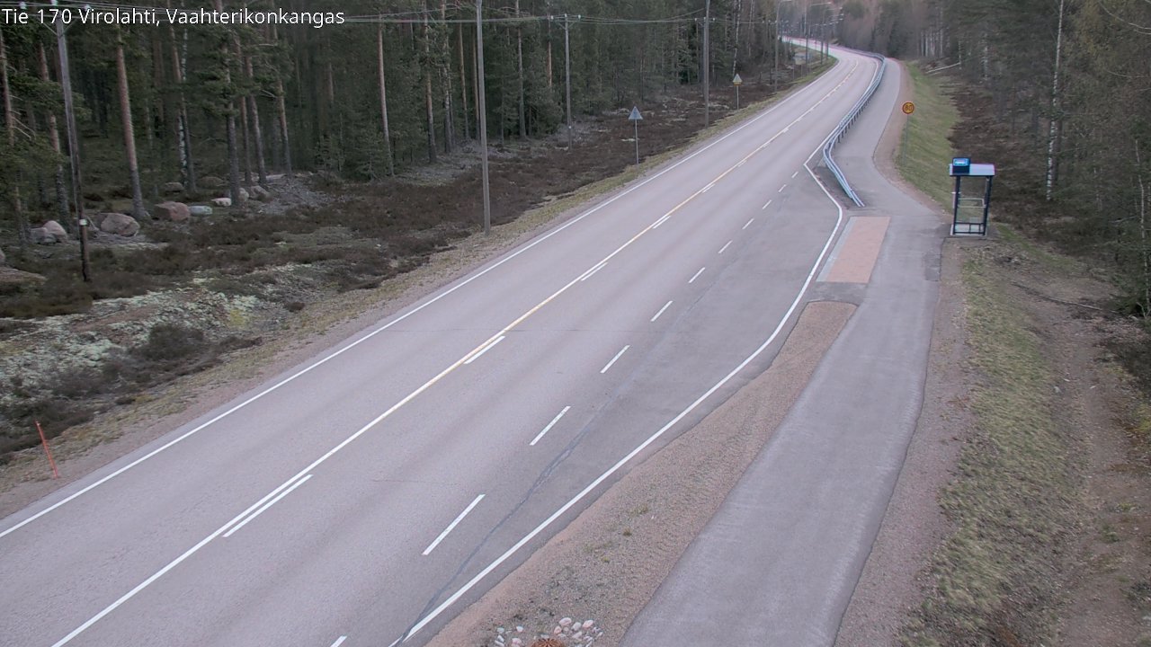 Weather Camera Image Road 170 Virolahti, Vaahterikonkangas, Virolahti, Kymenlaakso