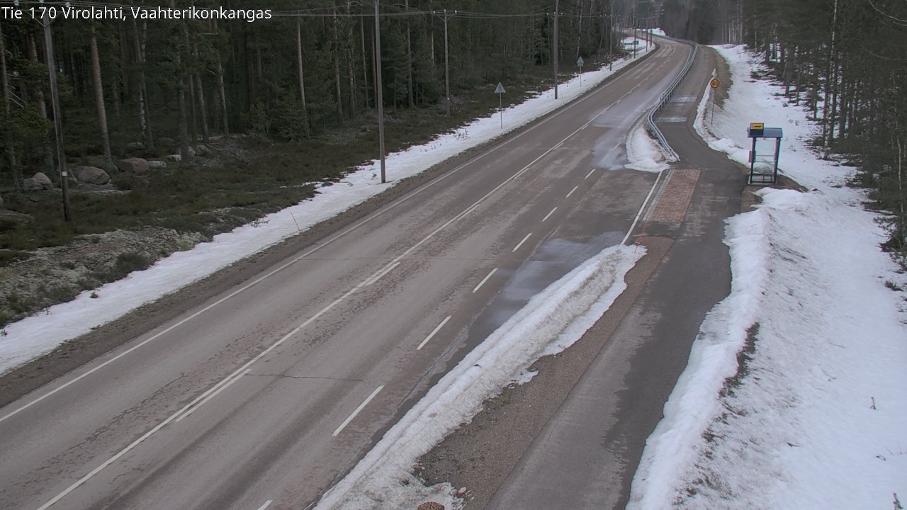 Weather Camera Image Väg 170 Vederlax, Vaahterikonkangas, Virolahti, Kymenlaakso