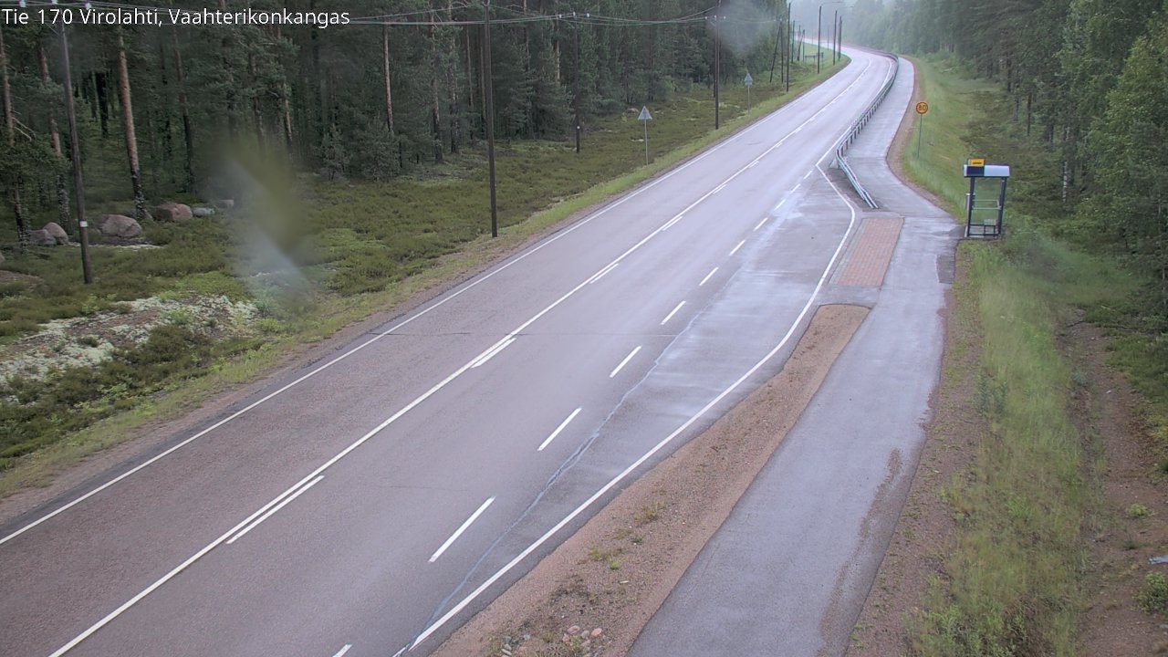 Weather Camera Image Väg 170 Vederlax, Vaahterikonkangas, Virolahti, Kymenlaakso