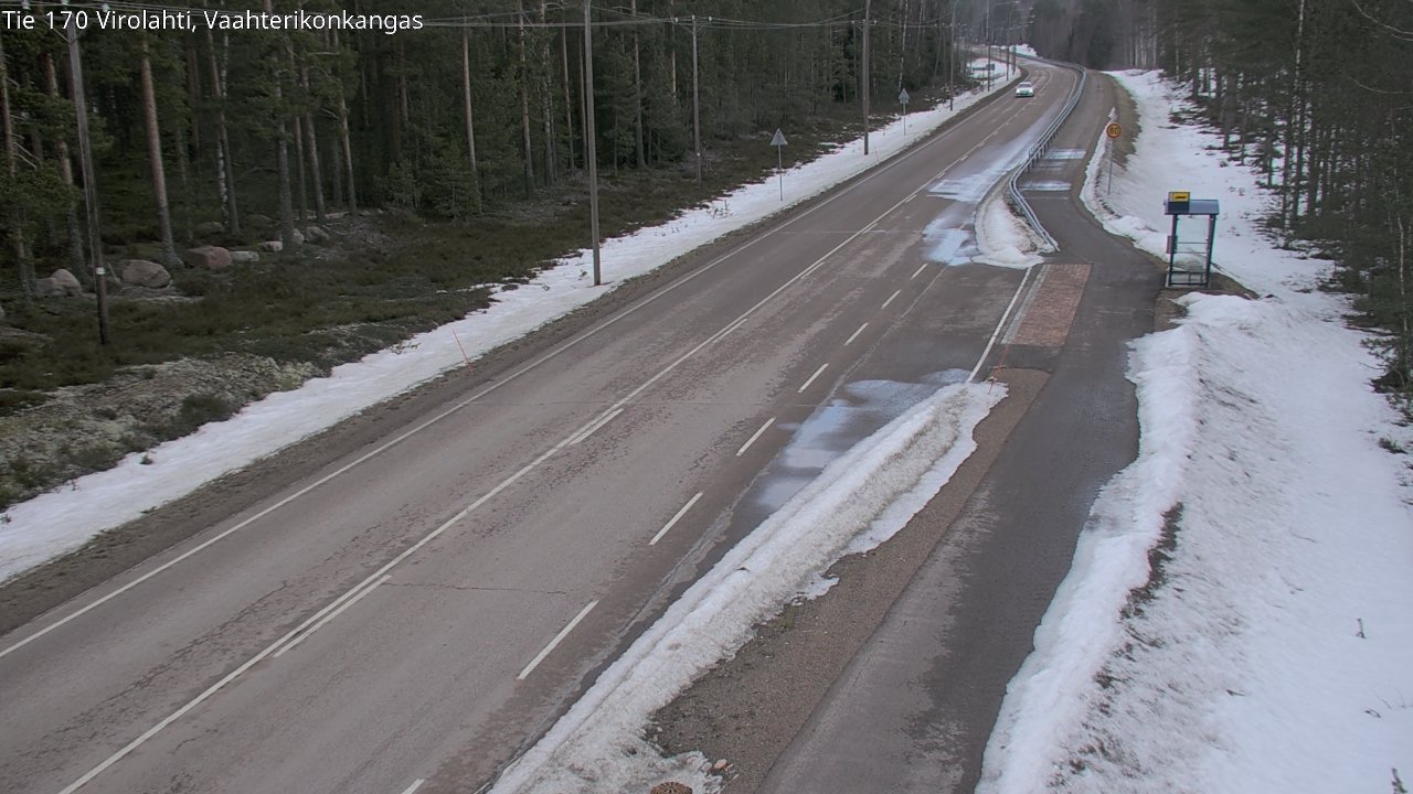 Weather Camera Image Väg 170 Vederlax, Vaahterikonkangas, Virolahti, Kymenlaakso