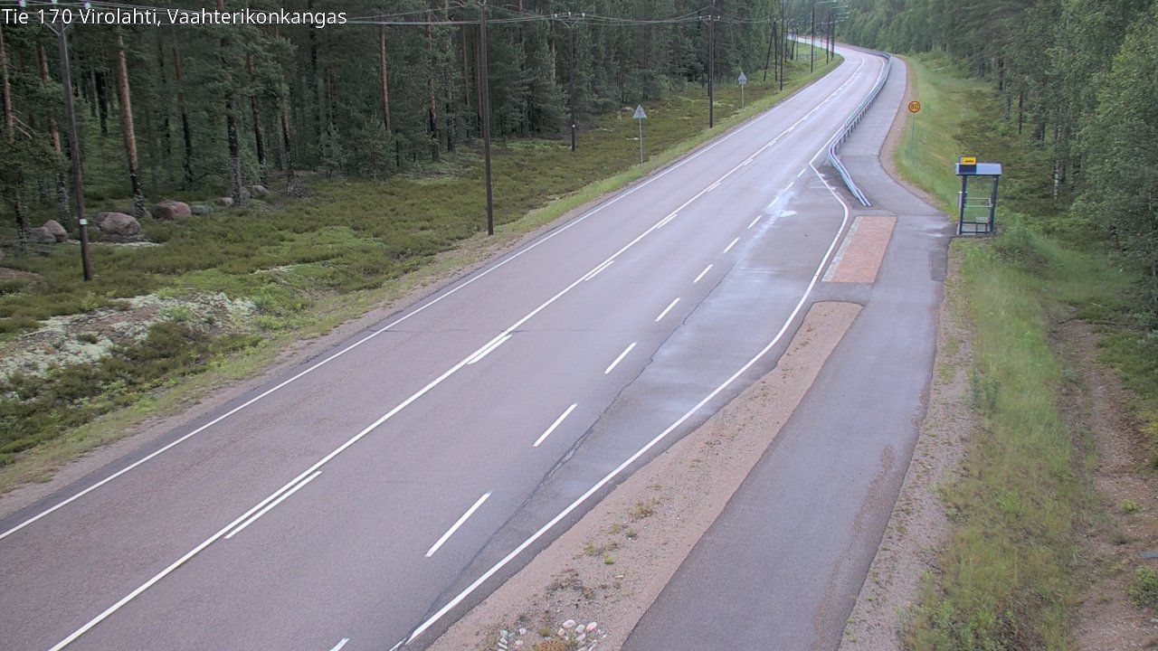 Weather Camera Image Väg 170 Vederlax, Vaahterikonkangas, Virolahti, Kymenlaakso
