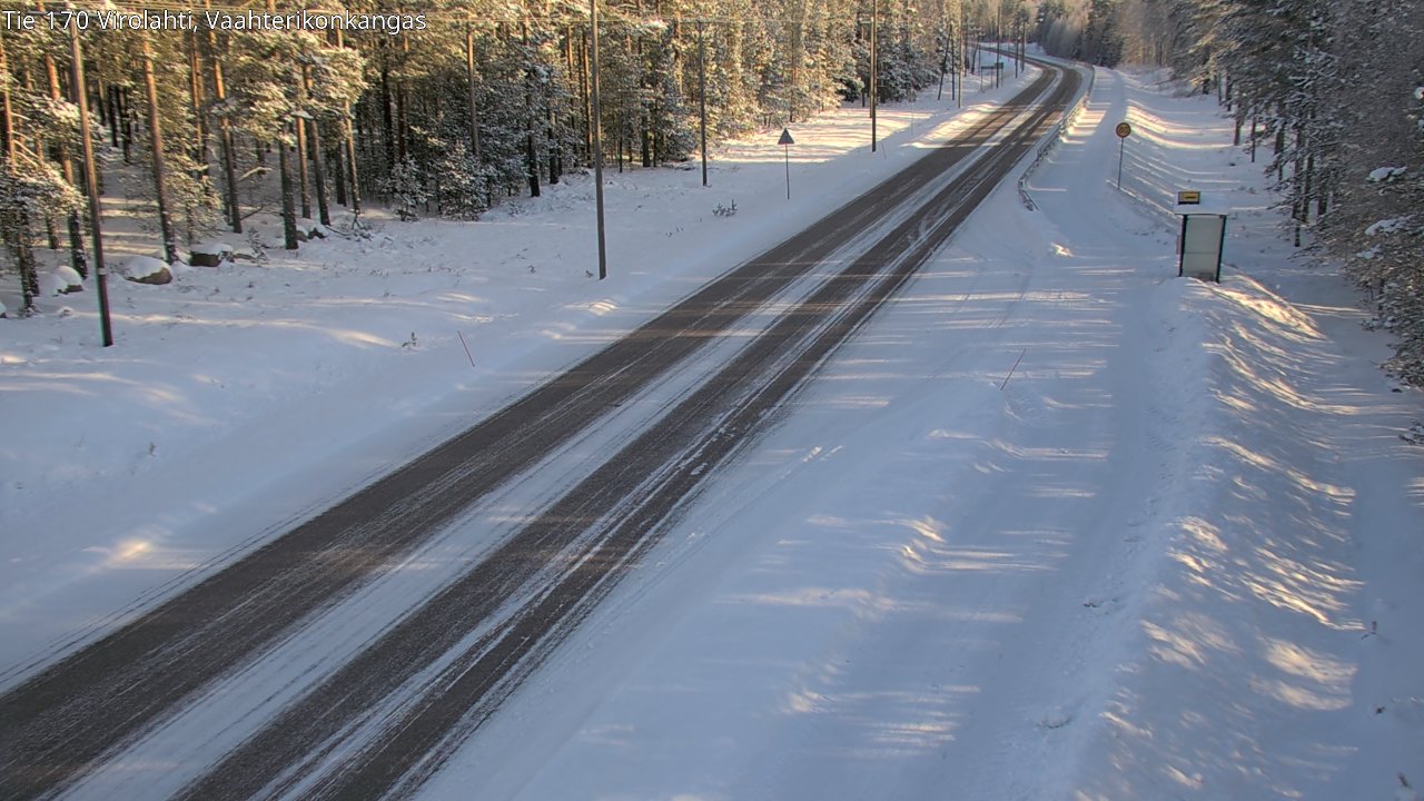 Weather Camera Image Road 170 Virolahti, Vaahterikonkangas, Virolahti, Kymenlaakso