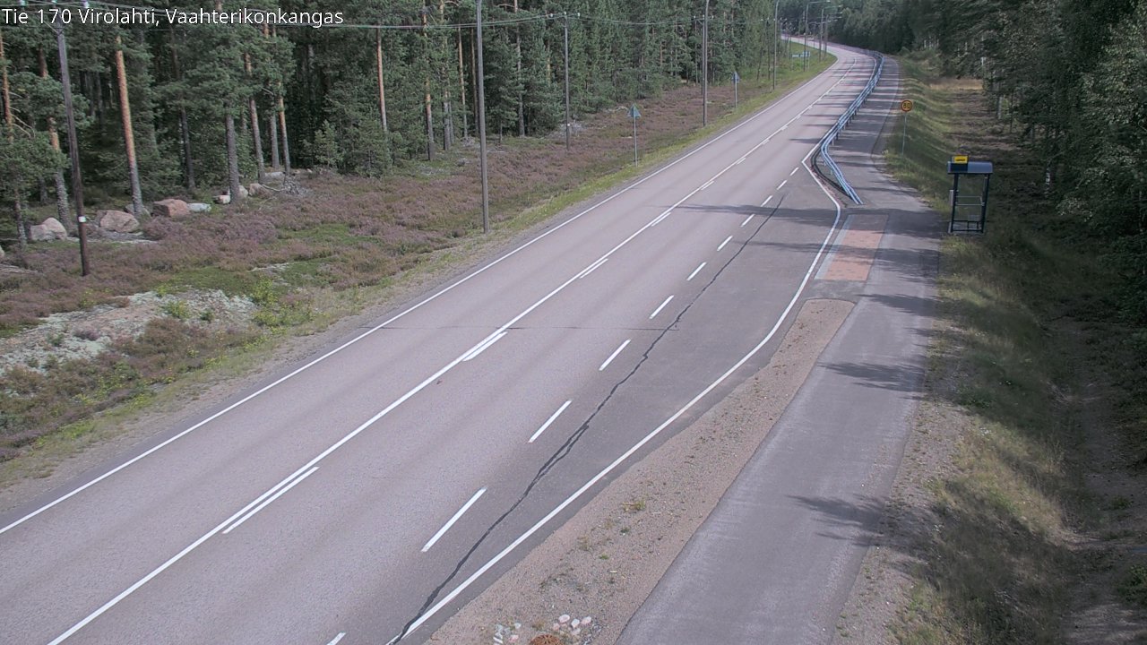 Weather Camera Image Road 170 Virolahti, Vaahterikonkangas, Virolahti, Kymenlaakso