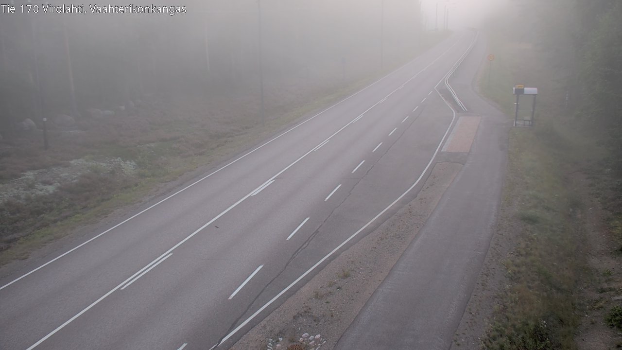 Weather Camera Image Road 170 Virolahti, Vaahterikonkangas, Virolahti, Kymenlaakso