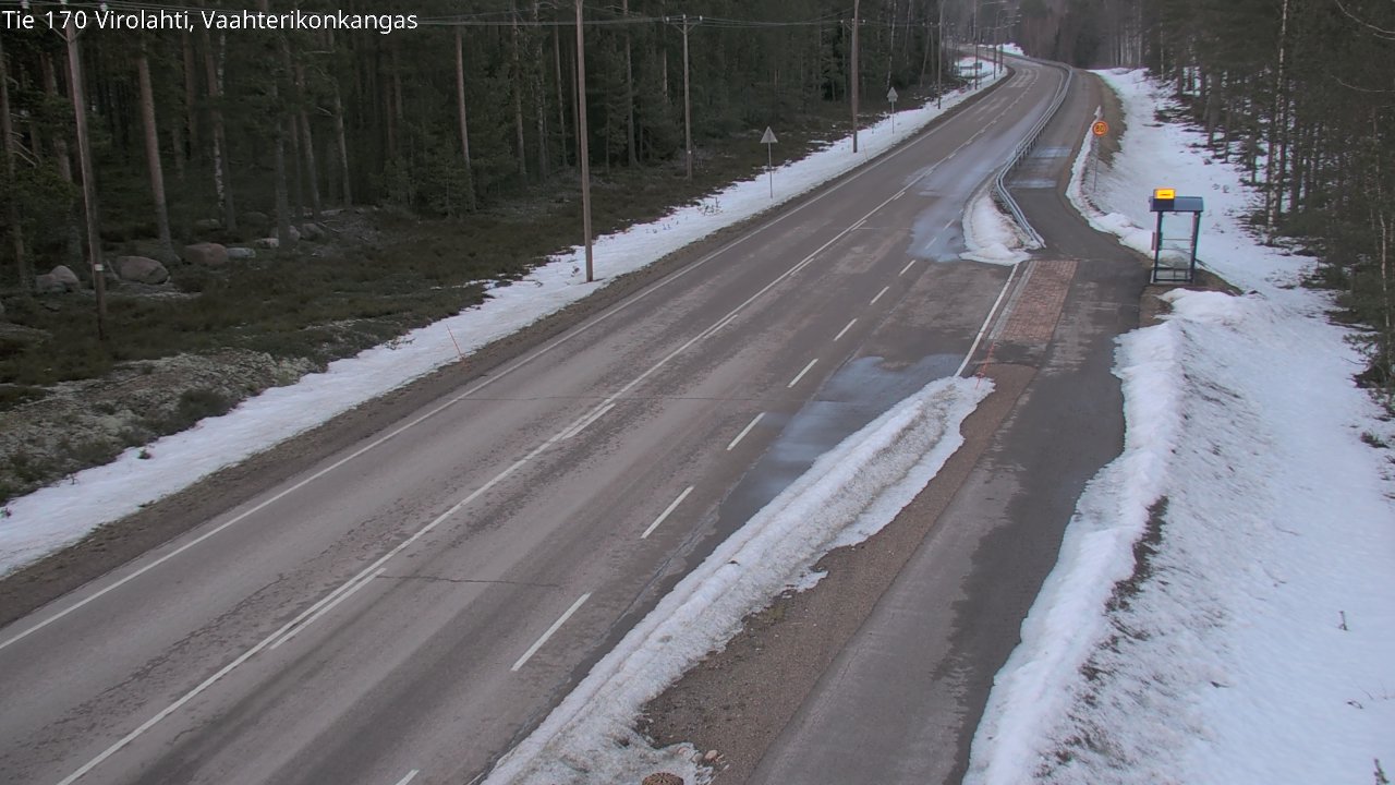 Weather Camera Image Väg 170 Vederlax, Vaahterikonkangas, Virolahti, Kymenlaakso