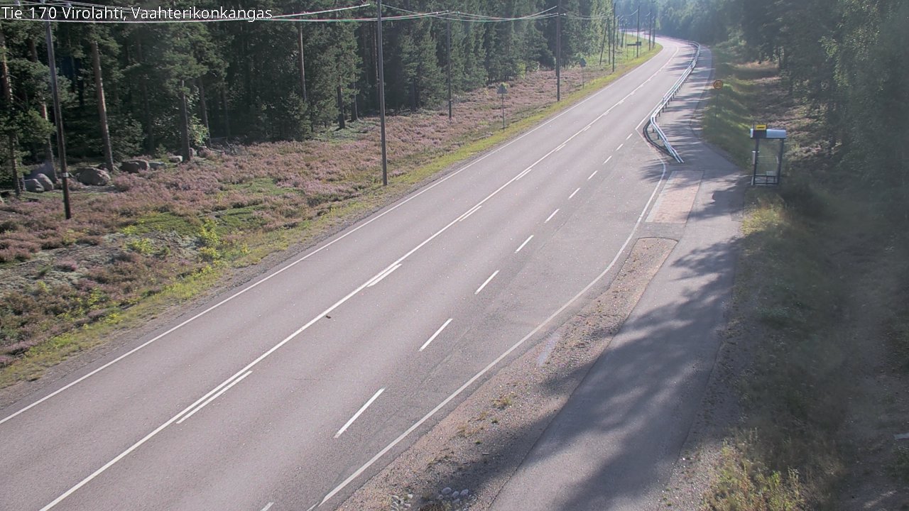 Weather Camera Image Road 170 Virolahti, Vaahterikonkangas, Virolahti, Kymenlaakso