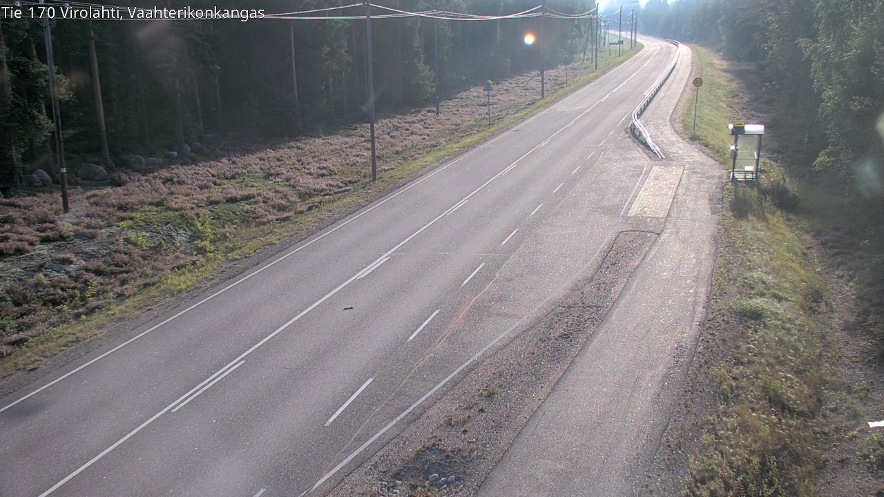 Weather Camera Image Road 170 Virolahti, Vaahterikonkangas, Virolahti, Kymenlaakso