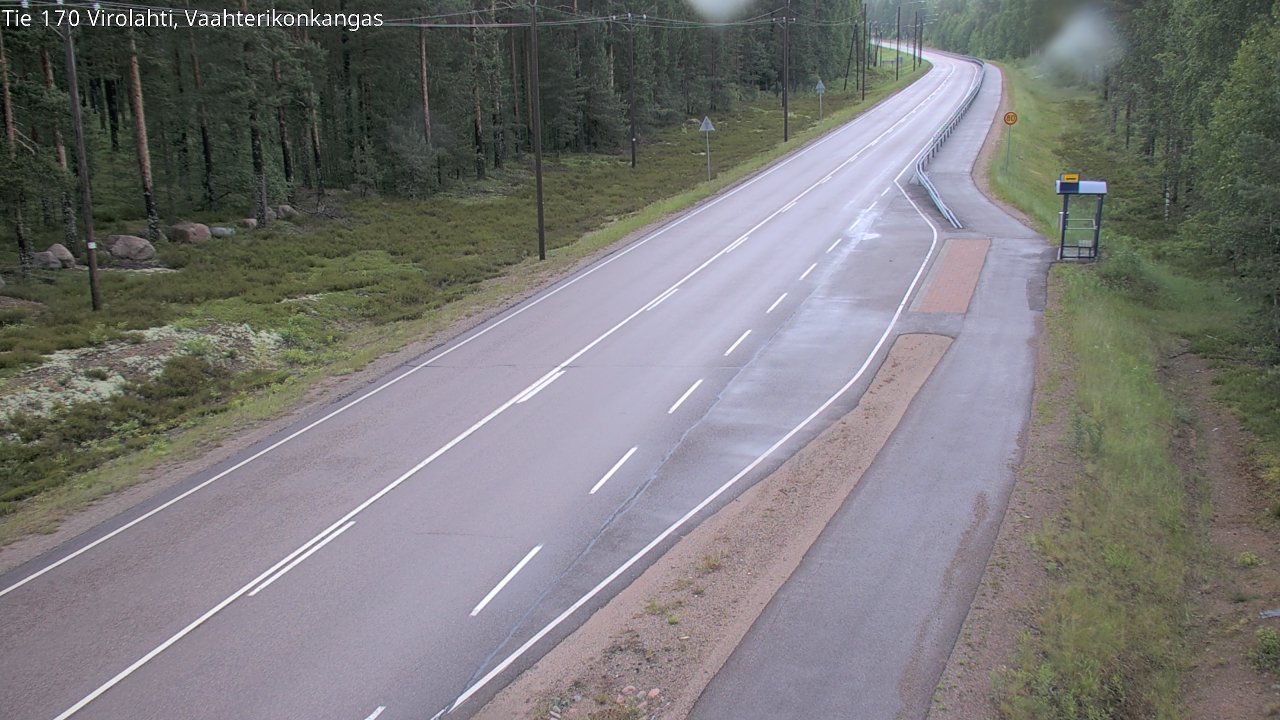 Weather Camera Image Väg 170 Vederlax, Vaahterikonkangas, Virolahti, Kymenlaakso