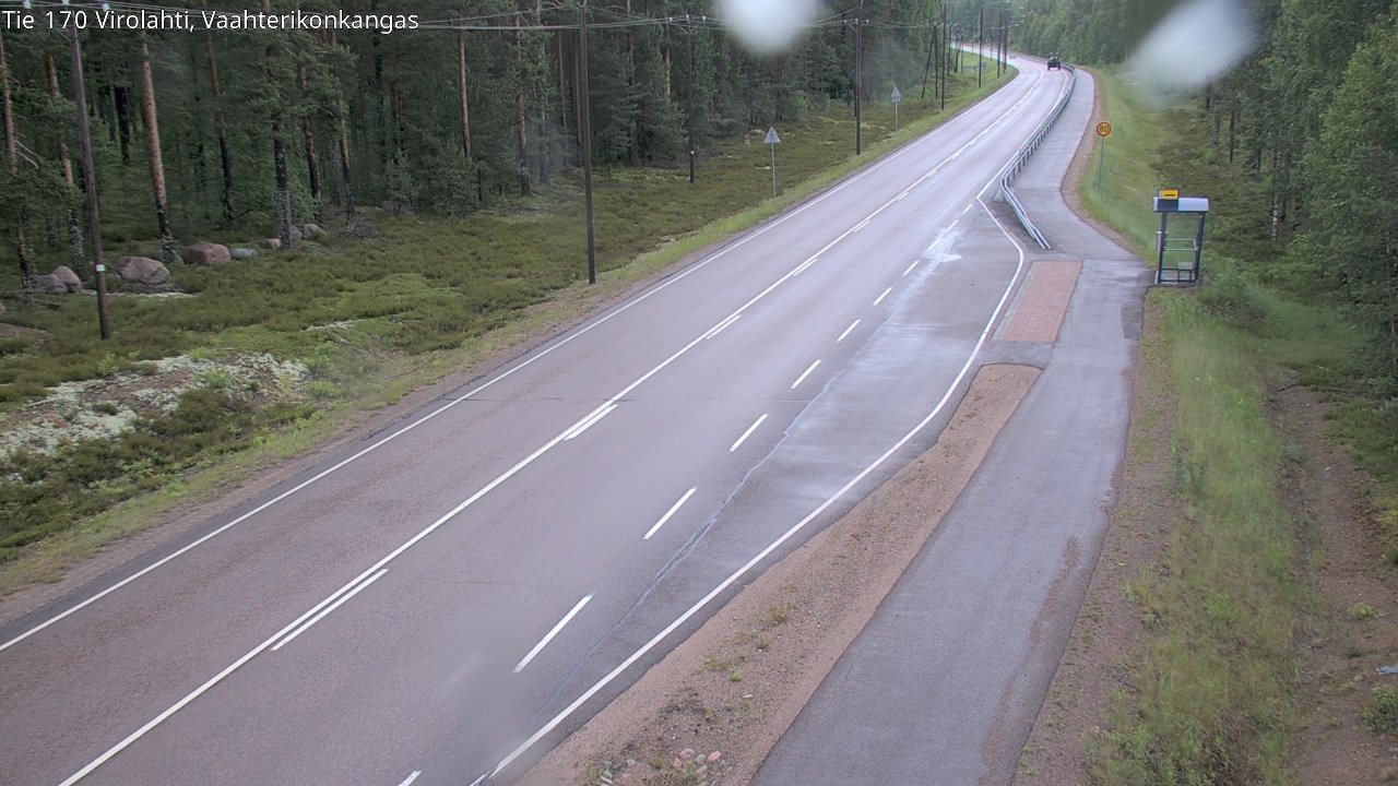 Weather Camera Image Väg 170 Vederlax, Vaahterikonkangas, Virolahti, Kymenlaakso