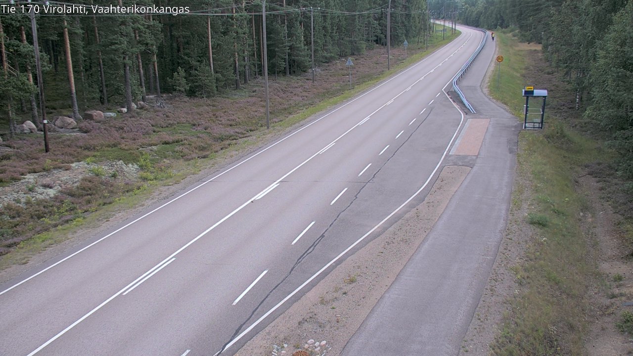 Weather Camera Image Road 170 Virolahti, Vaahterikonkangas, Virolahti, Kymenlaakso