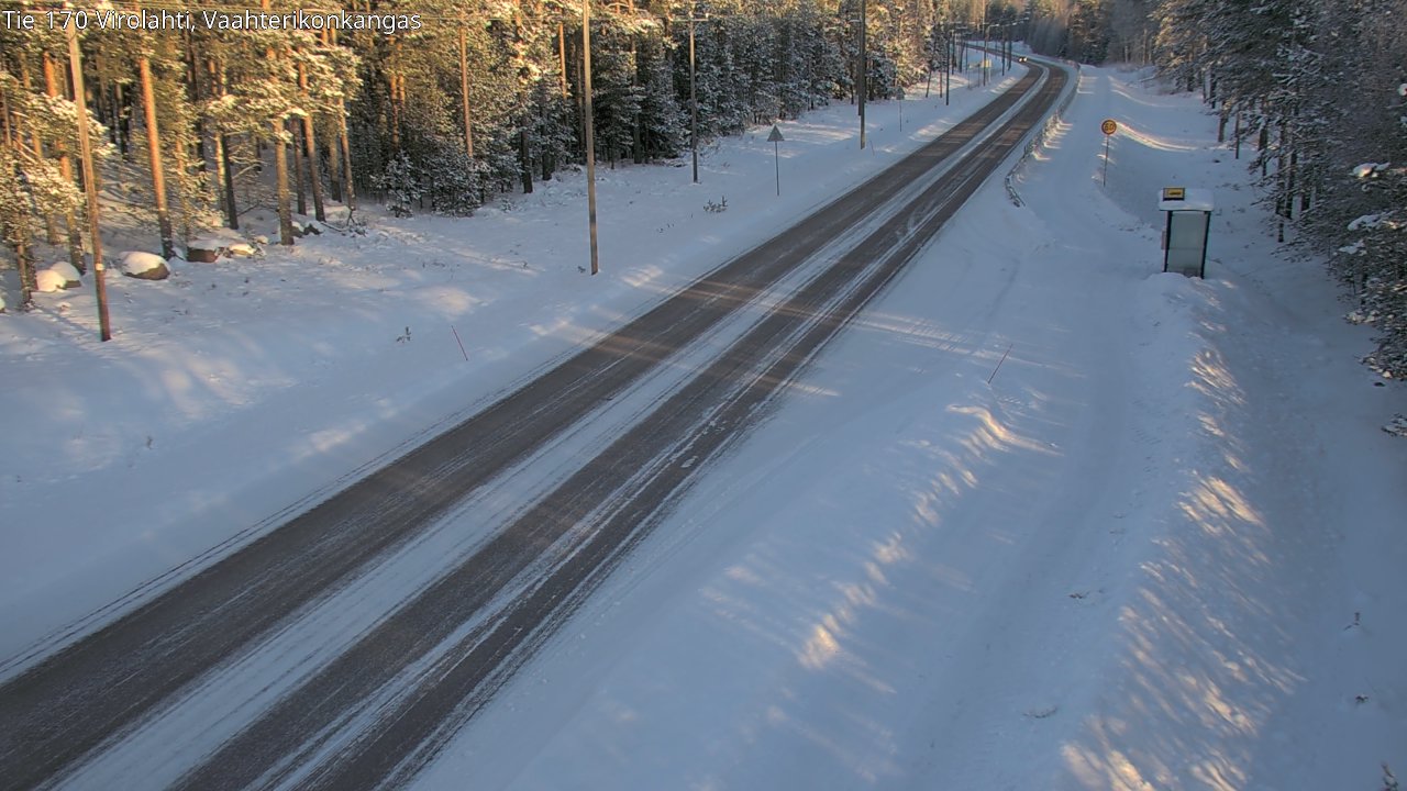 Weather Camera Image Road 170 Virolahti, Vaahterikonkangas, Virolahti, Kymenlaakso