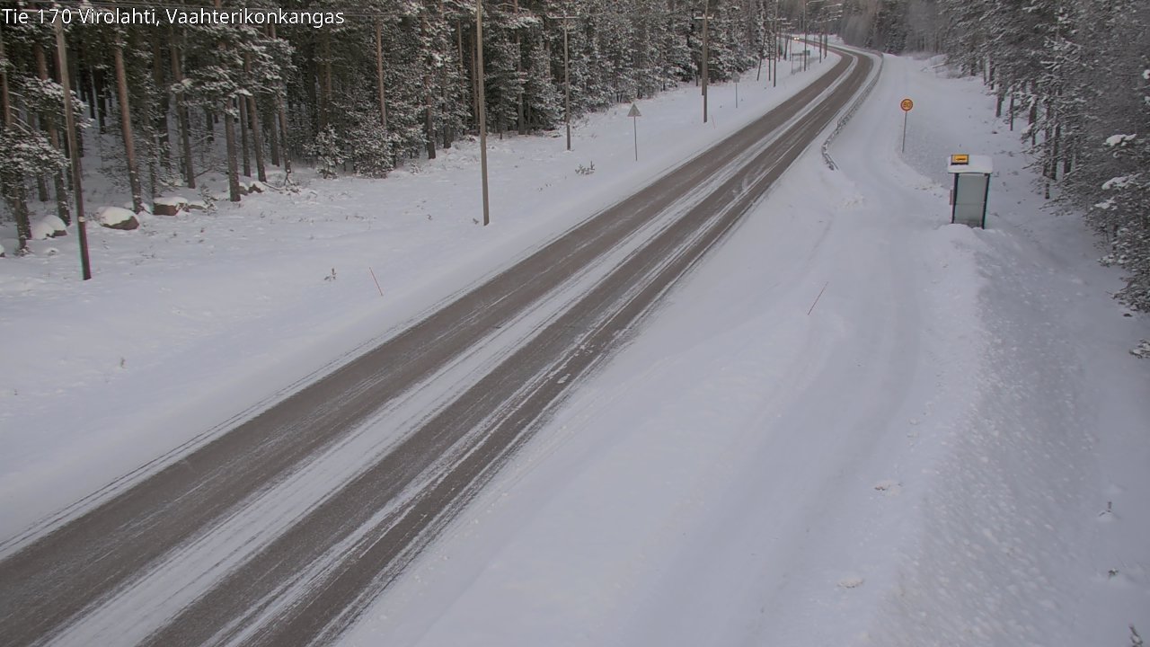 Weather Camera Image Väg 170 Vederlax, Vaahterikonkangas, Virolahti, Kymenlaakso