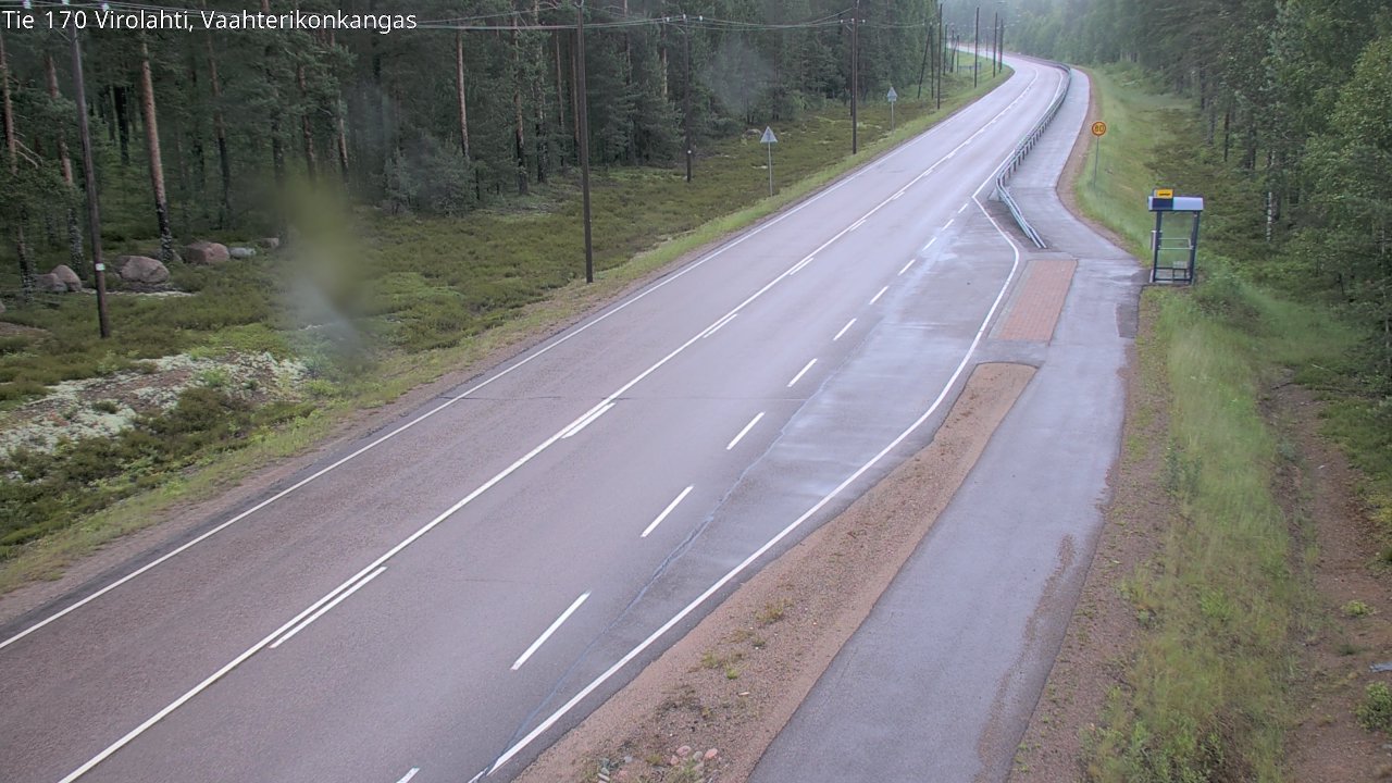 Weather Camera Image Väg 170 Vederlax, Vaahterikonkangas, Virolahti, Kymenlaakso