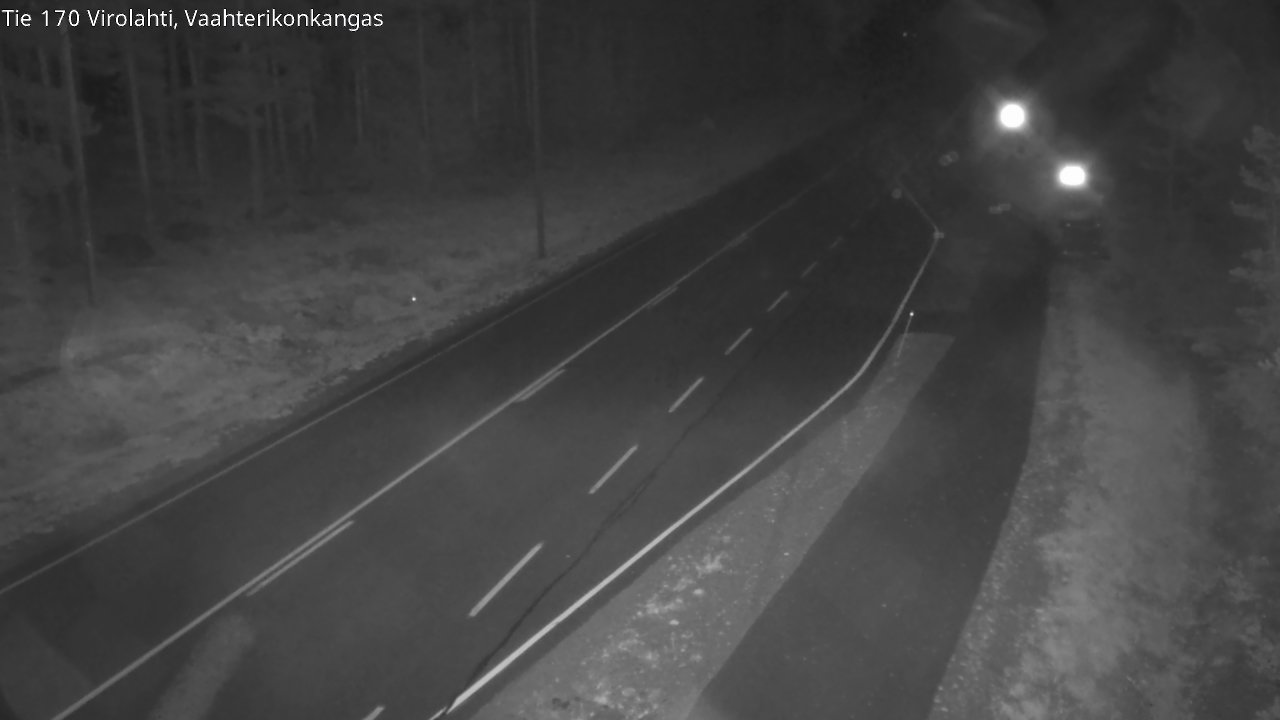 Weather Camera Image Väg 170 Vederlax, Vaahterikonkangas, Virolahti, Kymenlaakso
