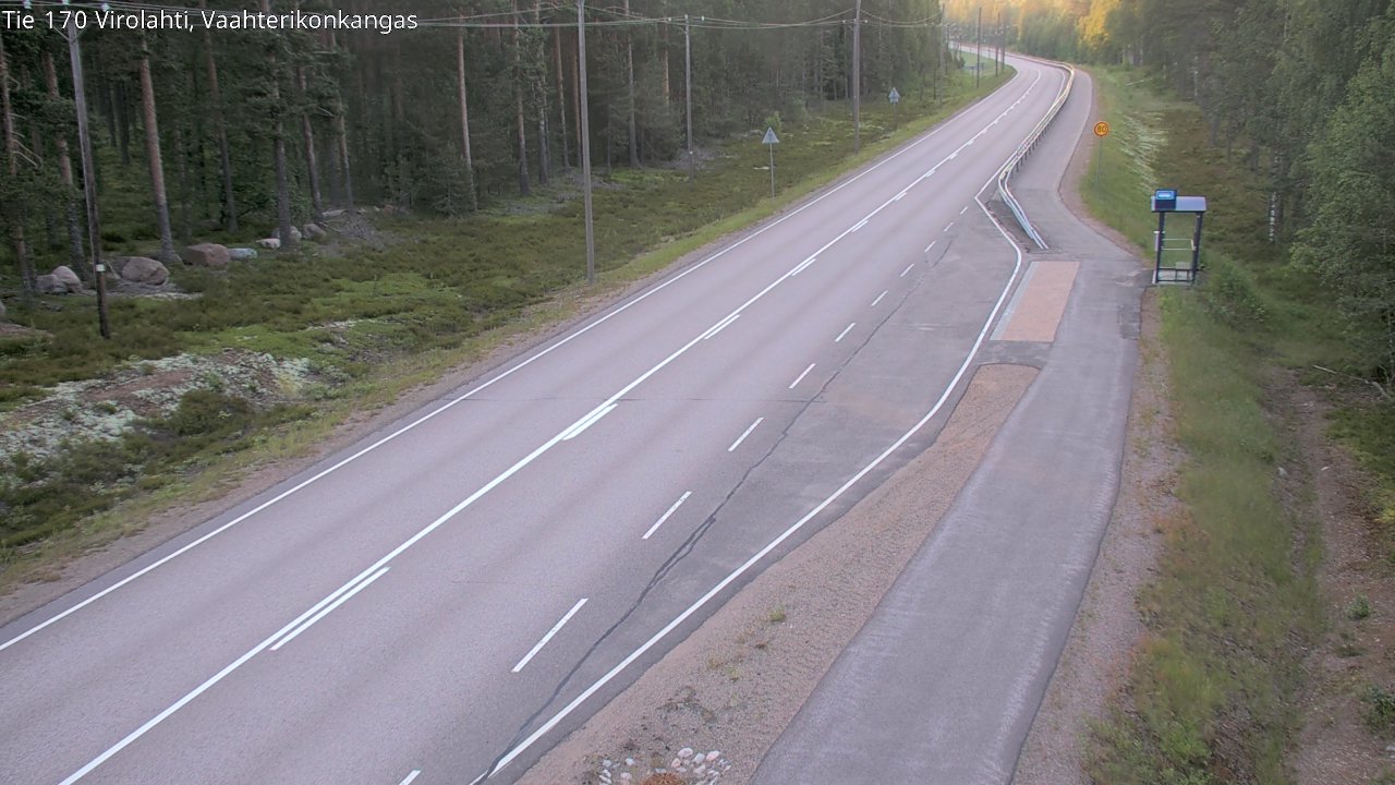 Weather Camera Image Road 170 Virolahti, Vaahterikonkangas, Virolahti, Kymenlaakso