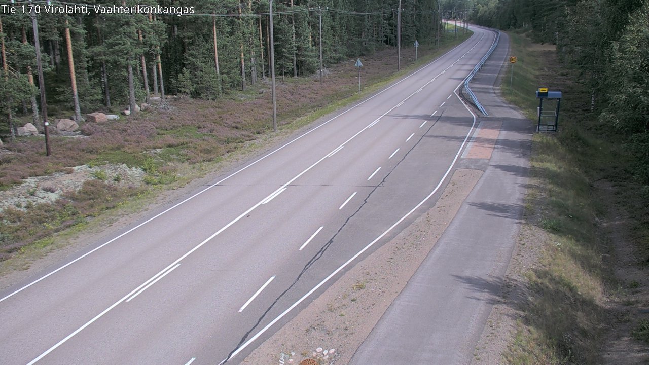 Weather Camera Image Road 170 Virolahti, Vaahterikonkangas, Virolahti, Kymenlaakso