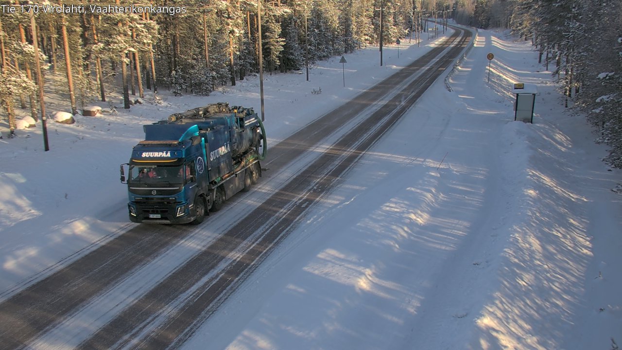 Weather Camera Image Road 170 Virolahti, Vaahterikonkangas, Virolahti, Kymenlaakso