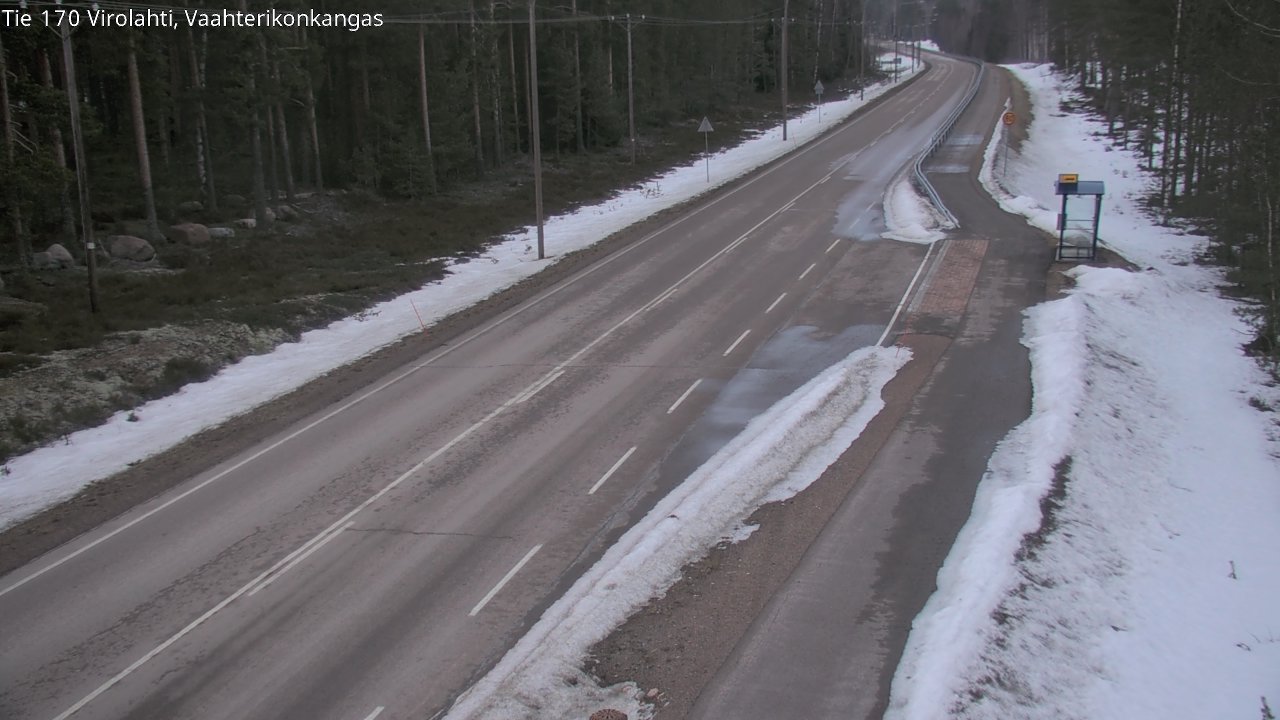Weather Camera Image Väg 170 Vederlax, Vaahterikonkangas, Virolahti, Kymenlaakso