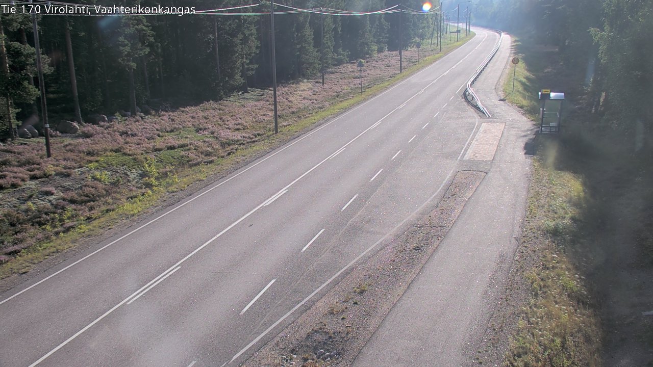 Weather Camera Image Road 170 Virolahti, Vaahterikonkangas, Virolahti, Kymenlaakso