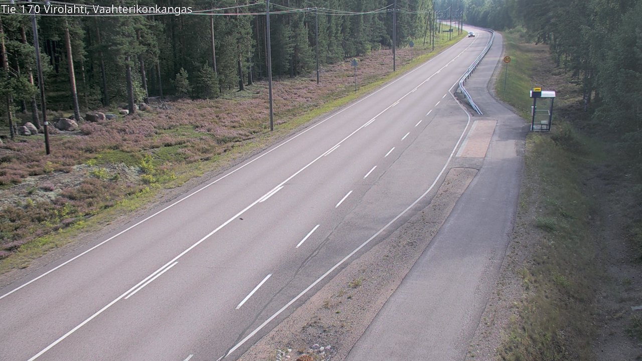Weather Camera Image Road 170 Virolahti, Vaahterikonkangas, Virolahti, Kymenlaakso