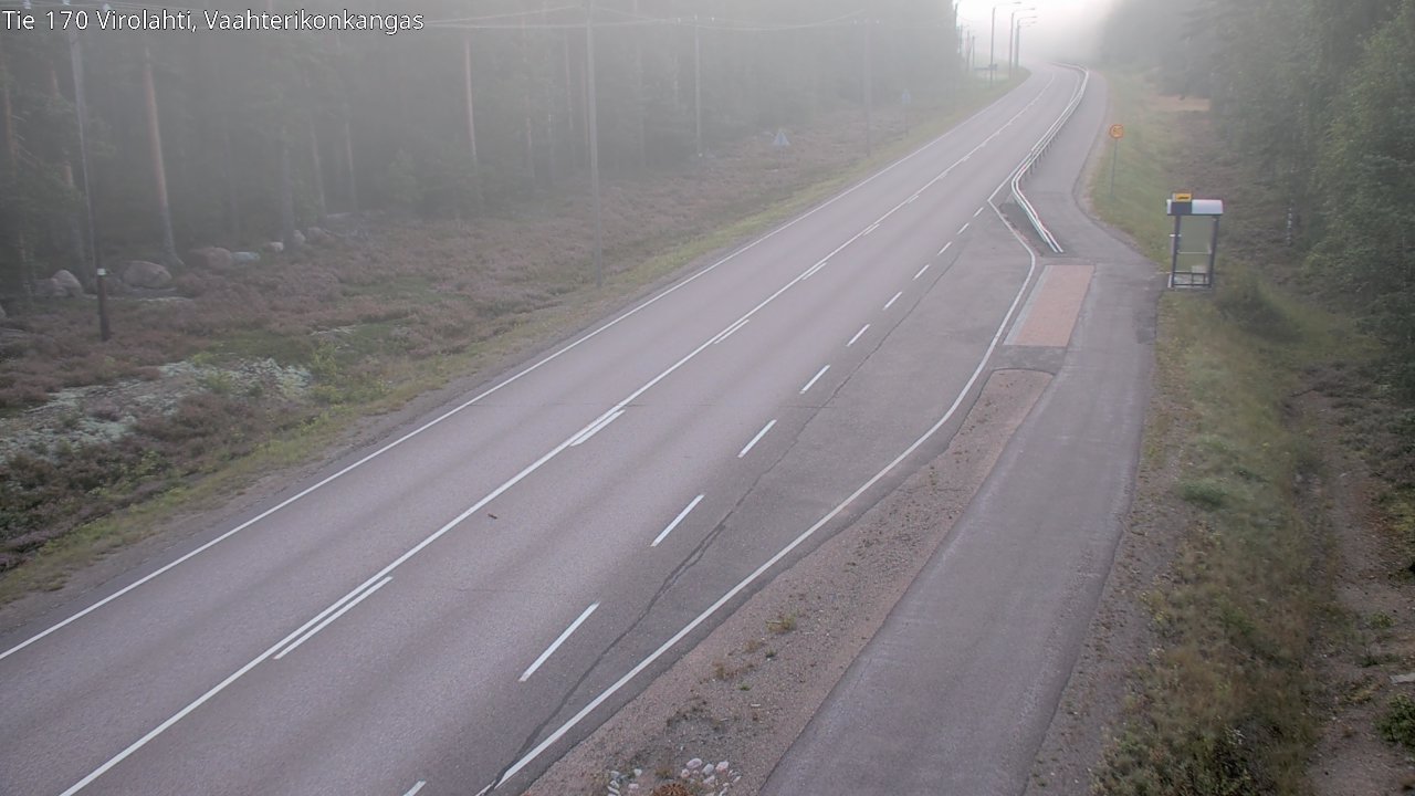 Weather Camera Image Road 170 Virolahti, Vaahterikonkangas, Virolahti, Kymenlaakso