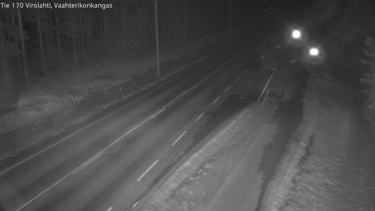 Weather Camera Image Väg 170 Vederlax, Vaahterikonkangas, Virolahti, Kymenlaakso