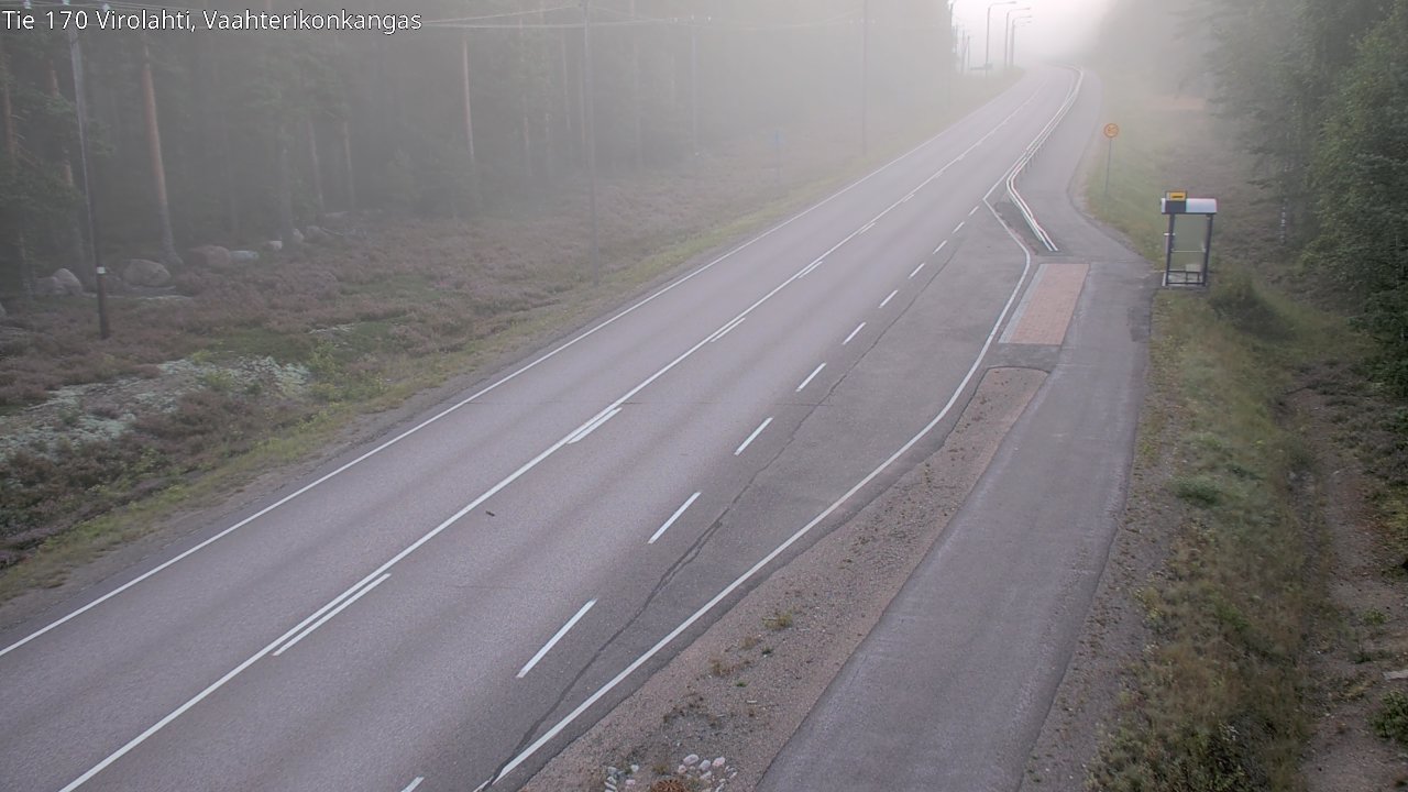 Weather Camera Image Road 170 Virolahti, Vaahterikonkangas, Virolahti, Kymenlaakso
