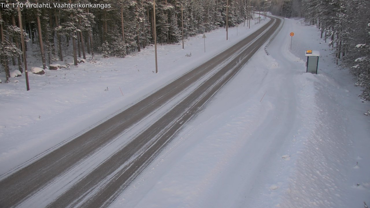 Weather Camera Image Väg 170 Vederlax, Vaahterikonkangas, Virolahti, Kymenlaakso