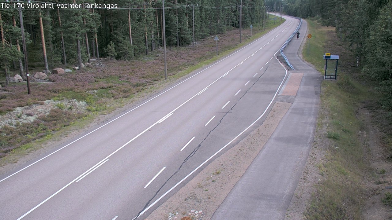 Weather Camera Image Road 170 Virolahti, Vaahterikonkangas, Virolahti, Kymenlaakso