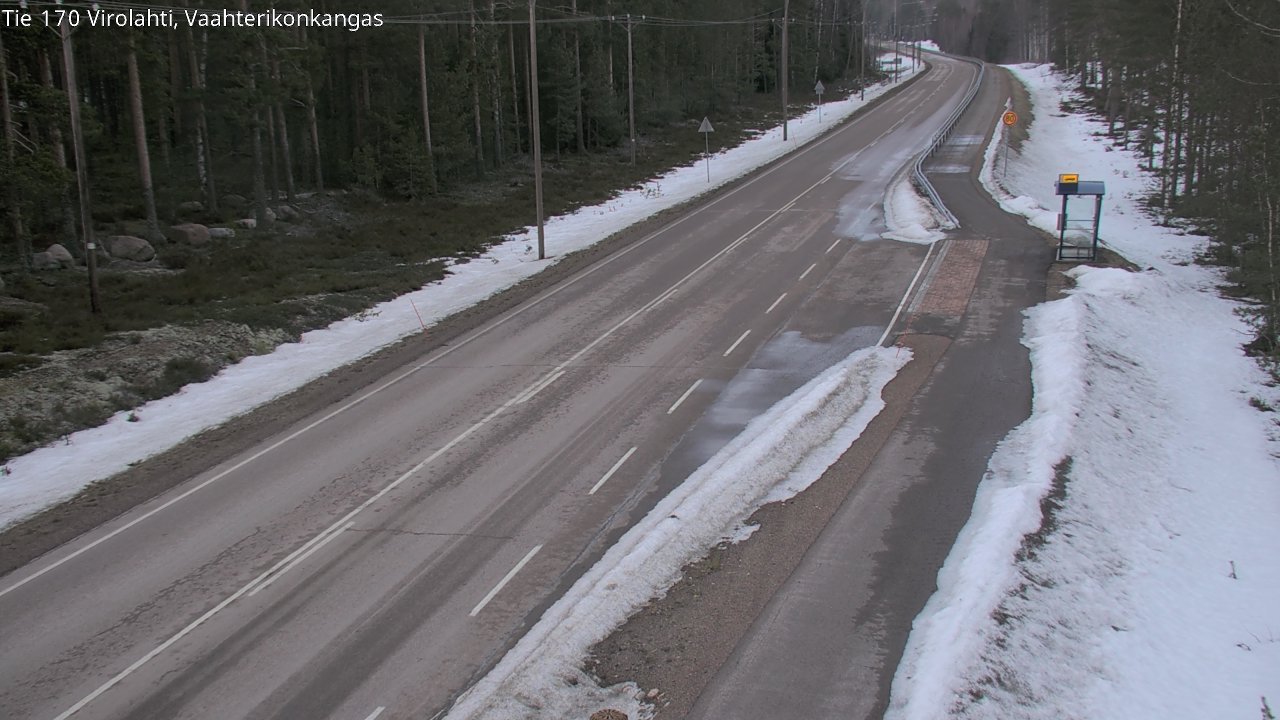 Weather Camera Image Väg 170 Vederlax, Vaahterikonkangas, Virolahti, Kymenlaakso