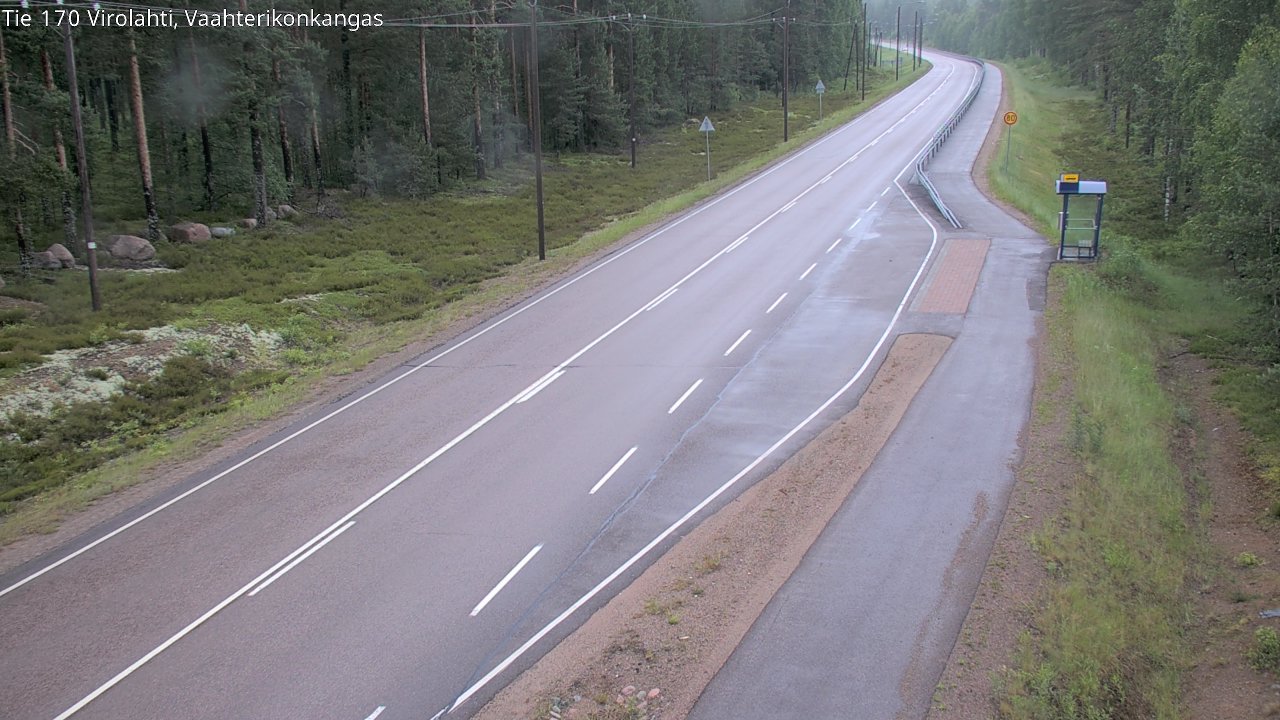 Weather Camera Image Väg 170 Vederlax, Vaahterikonkangas, Virolahti, Kymenlaakso