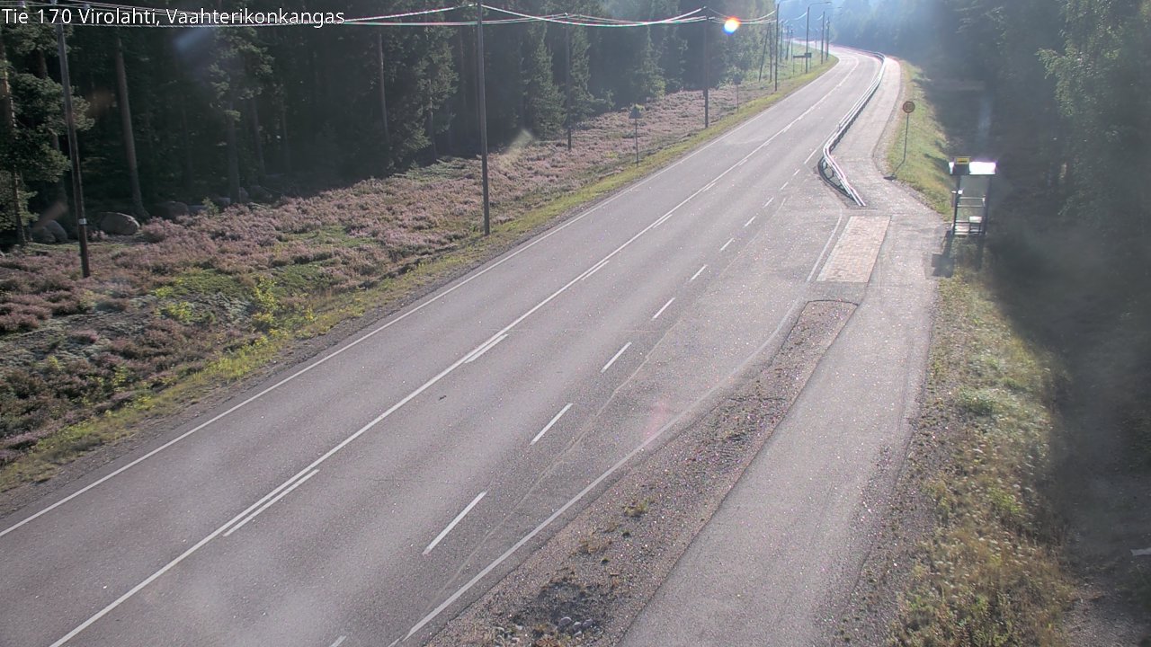 Weather Camera Image Road 170 Virolahti, Vaahterikonkangas, Virolahti, Kymenlaakso