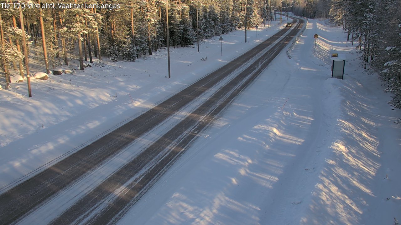 Weather Camera Image Road 170 Virolahti, Vaahterikonkangas, Virolahti, Kymenlaakso
